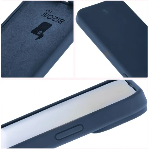 Silikonowe etui Bizon Soft Case do Apple iPhone 15 Plus ciemnoniebieskie