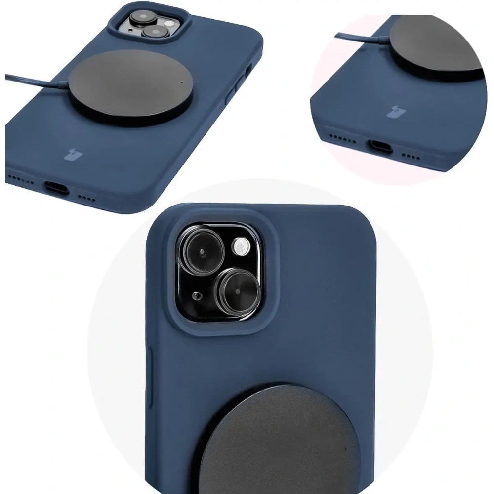 Hurtownia GSM - Bizon Soft Case Apple iPhone 15 Plus albastru închis - BIZ6023 - {ean13} - Hurt