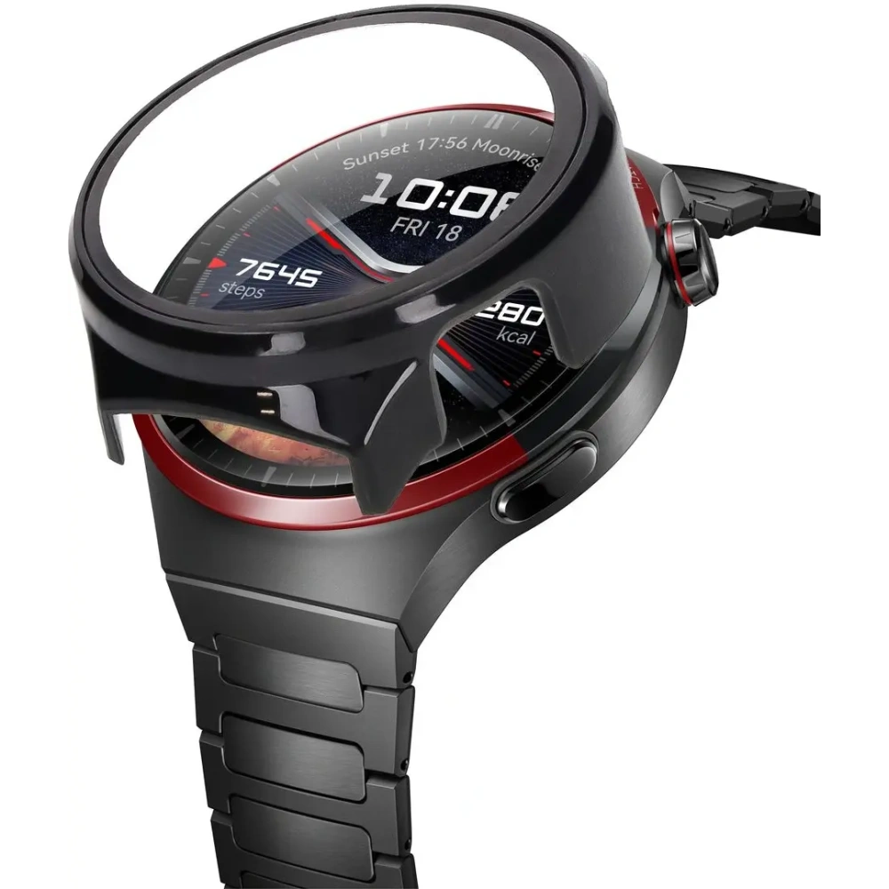 Wholesale Bizon Case+Glass Watch Huawei Watch 4 Pro Space Edition black - BIZ6024 - {ean13} - Hurt