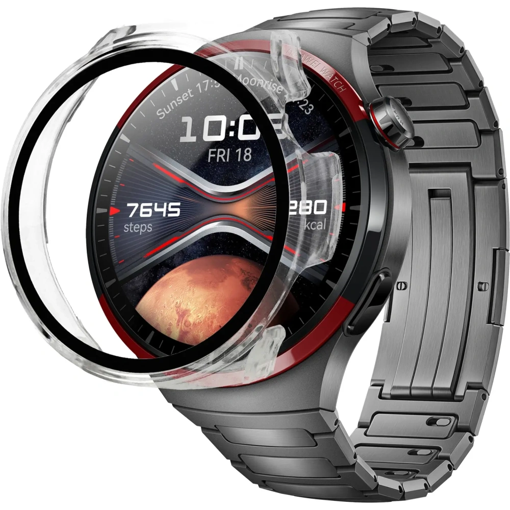 Hurtownia GSM - Etui ze szkłem do zegarka Bizon Case+Glass Watch do Huawei Watch 4 Pro Space Edition przezroczyste - BIZ6025 - {ean13} - Hurt