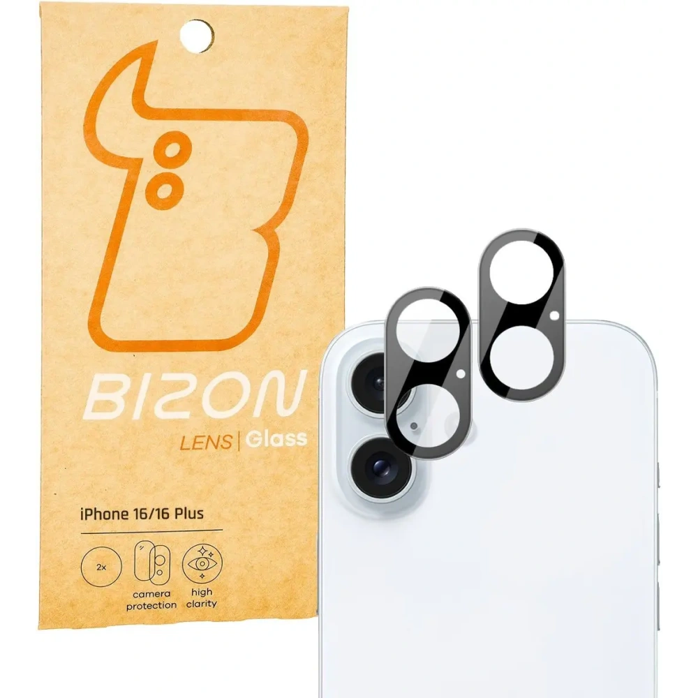 Hurtownia GSM - Bizon üveglencse Apple iPhone 16 / 16 Plus [2 Csomag] - BIZ5818 - {ean13} - Hurt