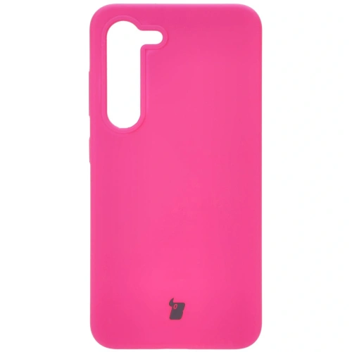 Silikonowe etui Bizon Soft Case do Samsung Galaxy S23 neonowo-różowe