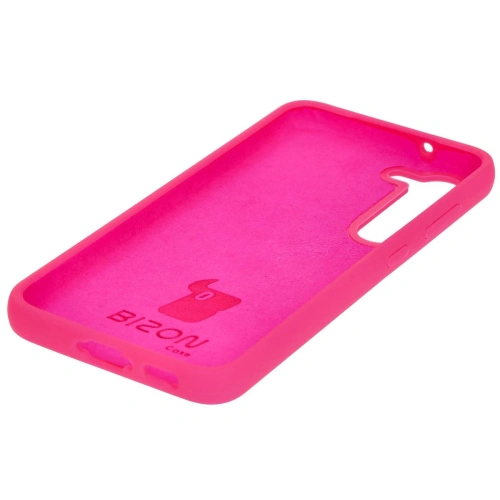 Silikonowe etui Bizon Soft Case do Samsung Galaxy S23 neonowo-różowe