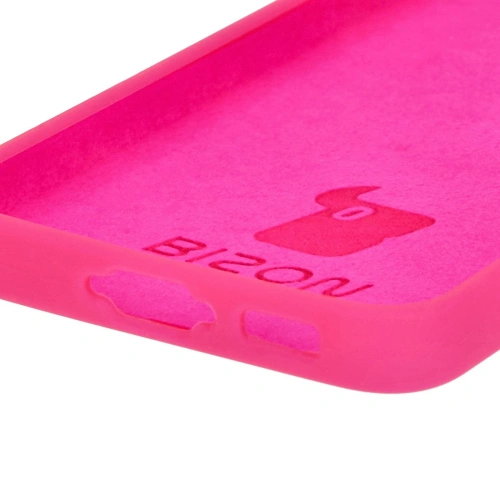Silikonowe etui Bizon Soft Case do Samsung Galaxy S23 neonowo-różowe