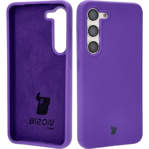 Silikonowe etui Bizon Soft Case do Samsung Galaxy S23 fioletowe