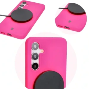 Wholesale Bizon Soft Case Samsung Galaxy S24 Plus neon pink - BIZ6031 - {ean13} - Hurt