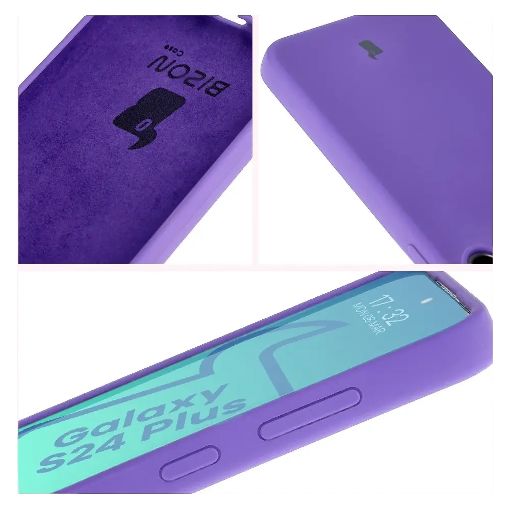 Hurtownia GSM - Silikonowe etui Bizon Soft Case do Samsung Galaxy S24 Plus fioletowe - BIZ5823 - {ean13} - Hurt