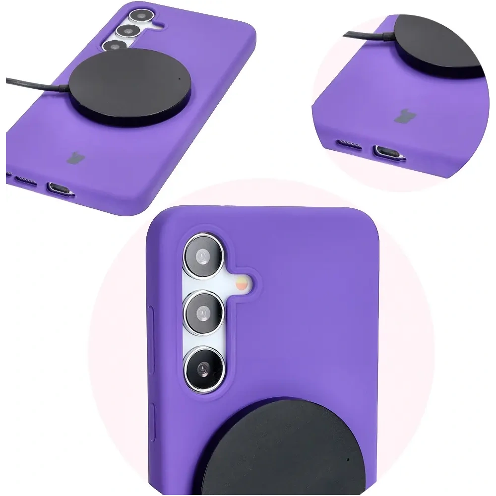 Hurtownia GSM - Silikonowe etui Bizon Soft Case do Samsung Galaxy S24 Plus fioletowe - BIZ5823 - {ean13} - Hurt