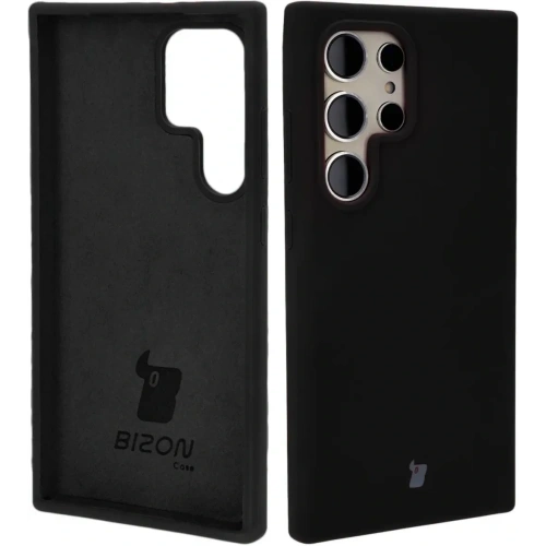 Silikonowe etui Bizon Soft Case do Samsung Galaxy S24 Ultra czarne