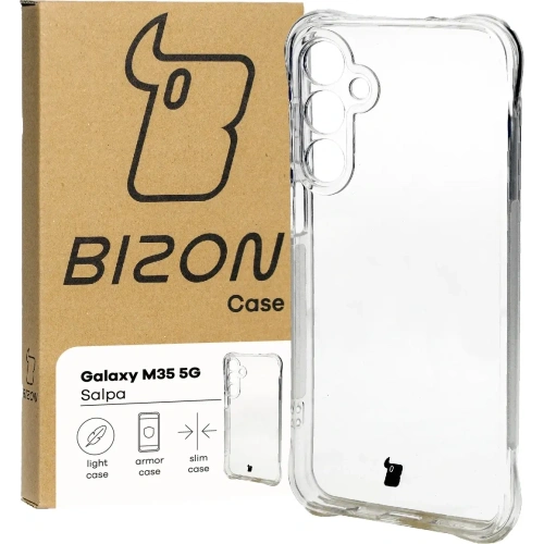 Elastyczne etui Bizon Case Salpa do Samsung Galaxy M35 5G przezroczyste