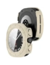 Etui se sklem na hodinky Bizon Case+Glass Watch pro Samsung Galaxy Watch Ultra 47 mm béžové