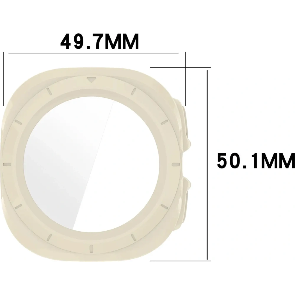Wholesale Bizon Case+Glass Watch Samsung Galaxy Watch Ultra 47 mm beige - BIZ6036 - {ean13} - Hurt