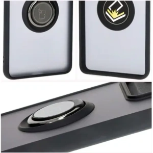 Hurtownia GSM - Bizon Case Hybrid Ring Motorola Edge 50 Pro rauchig mit einem schwarzen Rahmen - BIZ6038 - {ean13} - Hurt