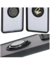 Hurtownia GSM - Etui s úchopem na prst Bizon Case Hybrid Ring pro Motorola Edge 50 Pro kouřové s černým rámem - BIZ6038 - {ean13} - Hurt
