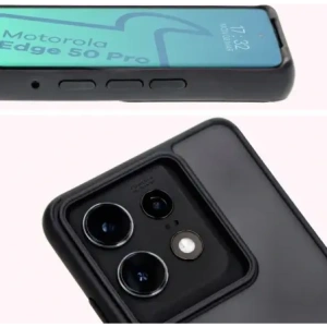 Hurtownia GSM - Bizon Case Hybrid Gyűrű Motorola Edge 50 Pro füstös színben, fekete kerettel - BIZ6038 - {ean13} - Hurt
