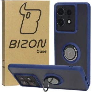 Hurtownia GSM - Caz Bizon Hybrid Ring Motorola Edge 50 Pro fumuriu cu un cadru albastru marin - BIZ5832 - {ean13} - Hurt
