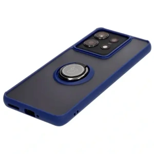 Hurtownia GSM - Caz Bizon Hybrid Ring Motorola Edge 50 Pro fumuriu cu un cadru albastru marin - BIZ5832 - {ean13} - Hurt