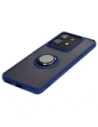 Hurtownia GSM - Etui z uchwytem na palec Bizon Case Hybrid Ring do Motorola Edge 50 Pro przydymione z granatową ramką - BIZ5832 - {ean13} - Hurt