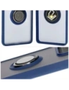 Hurtownia GSM - Etui s úchopem na prst Bizon Case Hybrid Ring pro Motorola Edge 50 Pro kouřové s modrým rámečkem - BIZ5832 - {ean13} - Hurt