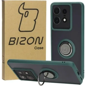 Hurtownia GSM - Bizon Case Hybrid Ring Motorola Edge 50 Pro rauchig mit einem dunkelgrünen Rahmen - BIZ5833 - {ean13} - Hurt
