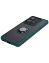 Hurtownia GSM - Etui z uchwytem na palec Bizon Case Hybrid Ring do Motorola Edge 50 Pro przydymione z ciemnozieloną ramką - BIZ5833 - {ean13} - Hurt