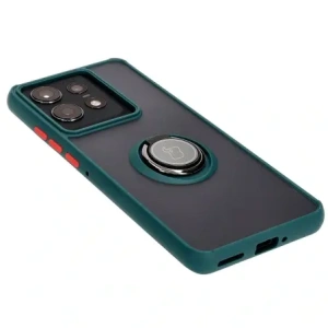Hurtownia GSM - Bizon Case Hybrid Ring Motorola Edge 50 Pro rauchig mit einem dunkelgrünen Rahmen - BIZ5833 - {ean13} - Hurt
