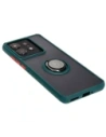 Hurtownia GSM - Etui z uchwytem na palec Bizon Case Hybrid Ring do Motorola Edge 50 Pro przydymione z ciemnozieloną ramką - BIZ5833 - {ean13} - Hurt
