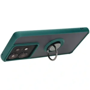 Hurtownia GSM - Bizon Case Hybrid Ring Motorola Edge 50 Pro rauchig mit einem dunkelgrünen Rahmen - BIZ5833 - {ean13} - Hurt