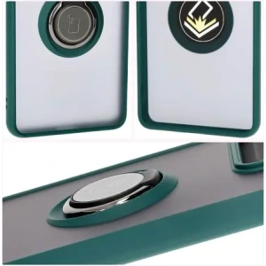Hurtownia GSM - Bizon Case Hybrid Ring Motorola Edge 50 Pro rauchig mit einem dunkelgrünen Rahmen - BIZ5833 - {ean13} - Hurt