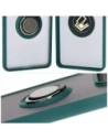 Hurtownia GSM - Etui z uchwytem na palec Bizon Case Hybrid Ring do Motorola Edge 50 Pro przydymione z ciemnozieloną ramką - BIZ5833 - {ean13} - Hurt
