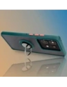 Hurtownia GSM - Etui s úchytem na prst Bizon Case Hybrid Ring pro Motorola Edge 50 Pro kouřové s tmavě zeleným rámečkem - BIZ5833 - {ean13} - Hurt