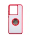Hurtownia GSM - Etui z uchwytem na palec Bizon Case Hybrid Ring do Motorola Edge 50 Pro przydymione z czerwoną ramką - BIZ5834 - {ean13} - Hurt