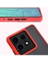 Hurtownia GSM - Etui z uchwytem na palec Bizon Case Hybrid Ring do Motorola Edge 50 Pro przydymione z czerwoną ramką - BIZ5834 - {ean13} - Hurt