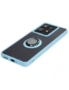 Hurtownia GSM - Etui z uchwytem na palec Bizon Case Hybrid Ring do Motorola Edge 50 Pro przydymione z jasnoniebieską ramką - BIZ6042 - {ean13} - Hurt
