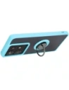 Hurtownia GSM - Etui z uchwytem na palec Bizon Case Hybrid Ring do Motorola Edge 50 Pro przydymione z jasnoniebieską ramką - BIZ6042 - {ean13} - Hurt