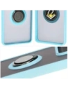 Hurtownia GSM - Etui z uchwytem na palec Bizon Case Hybrid Ring do Motorola Edge 50 Pro przydymione z jasnoniebieską ramką - BIZ6042 - {ean13} - Hurt