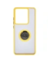 Hurtownia GSM - Etui z uchwytem na palec Bizon Case Hybrid Ring do Motorola Edge 50 Pro przydymione z żółtą ramką - BIZ5839 - {ean13} - Hurt