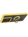 Wholesale Bizon Case Hybrid Ring Motorola Edge 50 Pro smoky with a yellow frame - BIZ5839 - {ean13} - Hurt