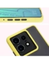 Hurtownia GSM - Etui z uchwytem na palec Bizon Case Hybrid Ring do Motorola Edge 50 Pro przydymione z żółtą ramką - BIZ5839 - {ean13} - Hurt