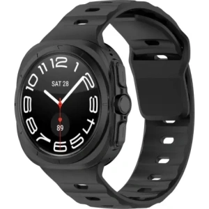 Hurtownia GSM - Silikonový pásek Bizon Strap Watch Silicone do Samsung Galaxy Watch Ultra 47 mm černý - BIZ5840 - {ean13} - Hurt