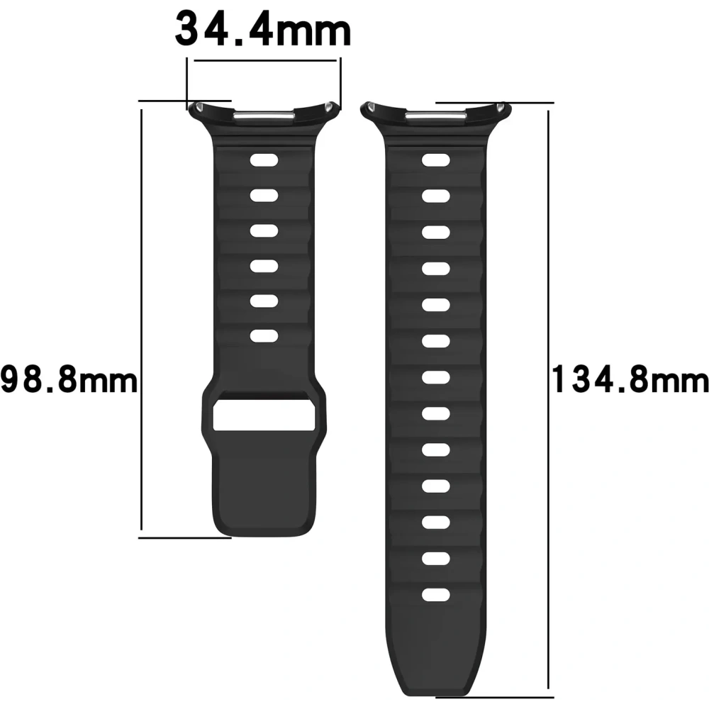 Hurtownia GSM - Ceas cu curea din silicon Bizon Samsung Galaxy Watch Ultra 47 mm negru - BIZ5840 - {ean13} - Hurt