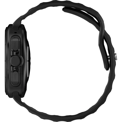 Silikonowy pasek Bizon Strap Watch Silicone do Samsung Galaxy Watch Ultra 47 mm czarny