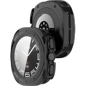 Hurtownia GSM - Etui se sklem na hodinky Bizon Case+Glass Watch do Samsung Galaxy Watch Ultra 47 mm černé - BIZ6047 - {ean13} - Hurt