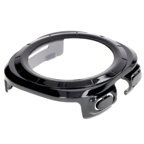 Etui ze szkłem do zegarka Bizon Case+Glass Watch do Samsung Galaxy Watch Ultra 47 mm czarne