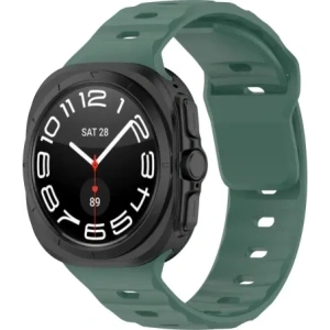 Hurtownia GSM - Silikonový pásek Bizon Strap Watch Silicone do Samsung Galaxy Watch Ultra 47 mm tmavě zelený - BIZ6050 - {ean13} - Hurt