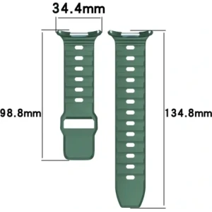 Hurtownia GSM - Silikonový pásek Bizon Strap Watch Silicone do Samsung Galaxy Watch Ultra 47 mm tmavě zelený - BIZ6050 - {ean13} - Hurt