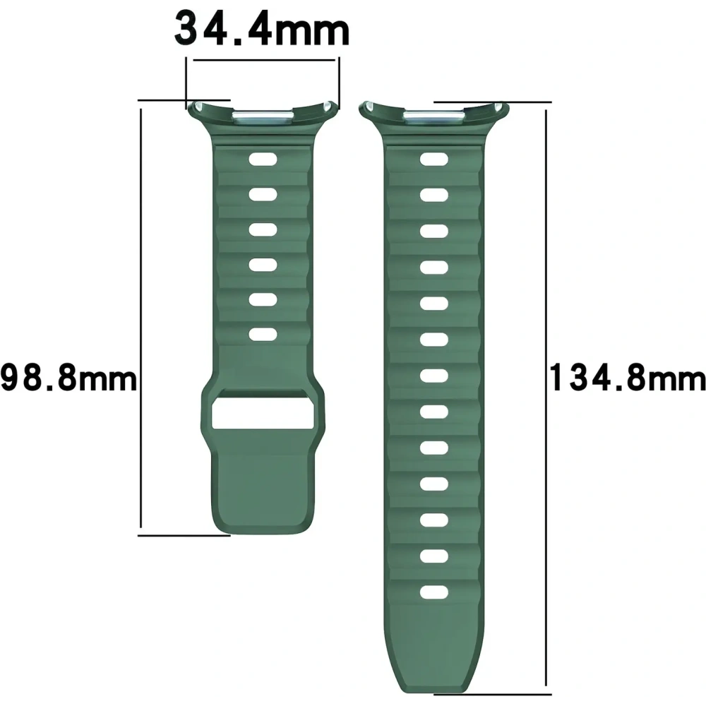 Hurtownia GSM - Silikonový pásek Bizon Strap Watch Silicone do Samsung Galaxy Watch Ultra 47 mm tmavě zelený - BIZ6050 - {ean13} - Hurt
