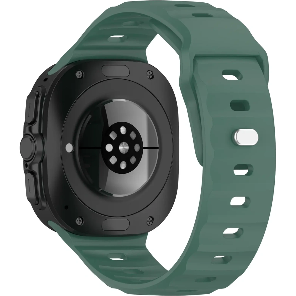 Hurtownia GSM - Silikonový pásek Bizon Strap Watch Silicone do Samsung Galaxy Watch Ultra 47 mm tmavě zelený - BIZ6050 - {ean13} - Hurt