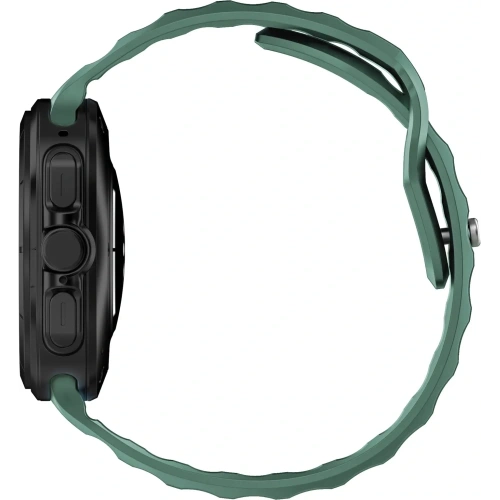 Silikonowy pasek Bizon Strap Watch Silicone do Samsung Galaxy Watch Ultra 47 mm ciemnozielony