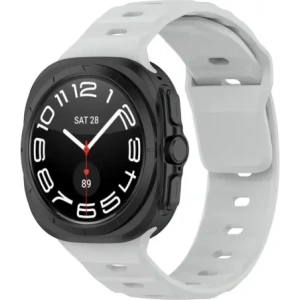 Hurtownia GSM - Silikonový pásek Bizon Strap Watch Silicone pro Samsung Galaxy Watch Ultra 47 mm světle šedý - BIZ6051 - {ean13} - Hurt